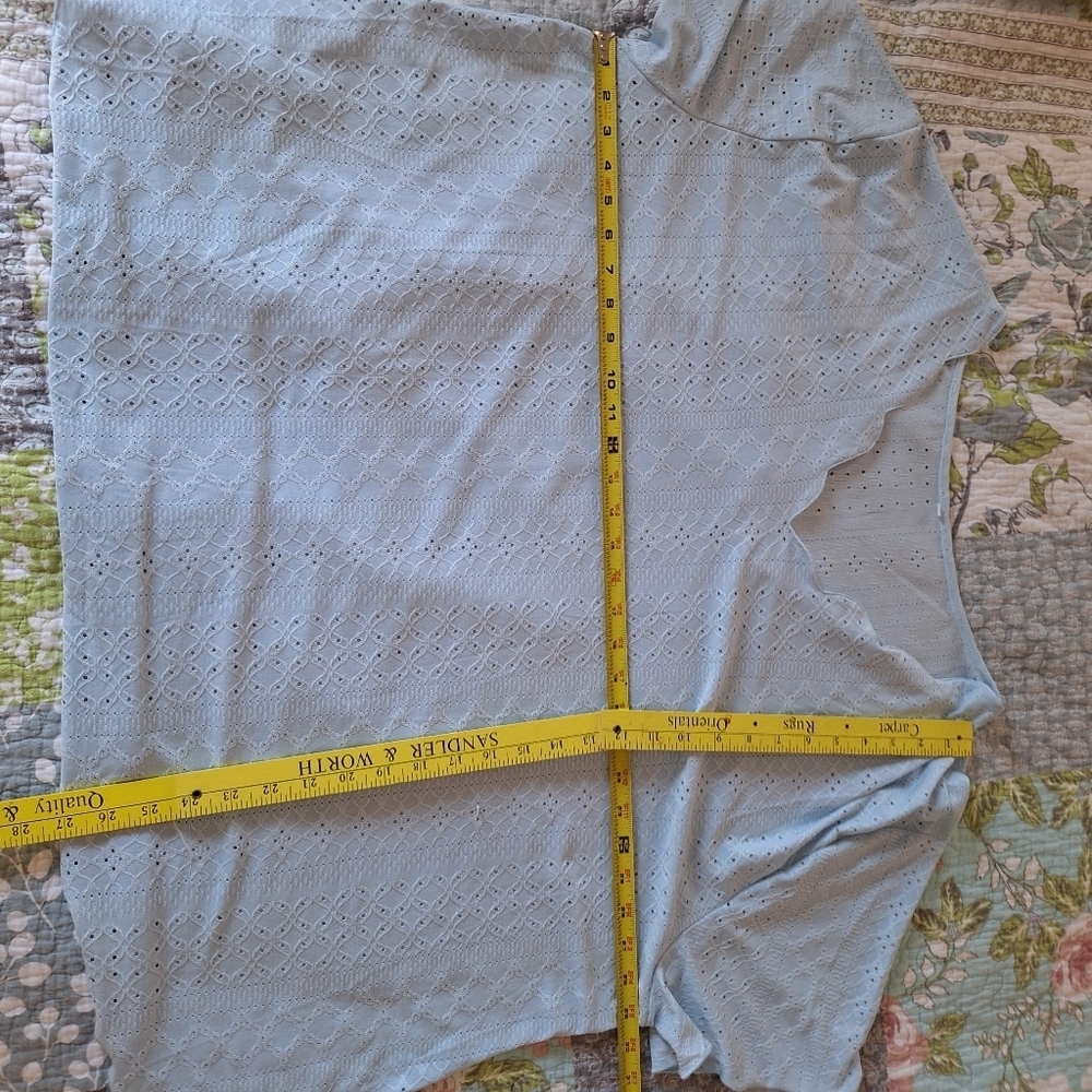 Light Blue Eyelet Top - Picture 11 of 16